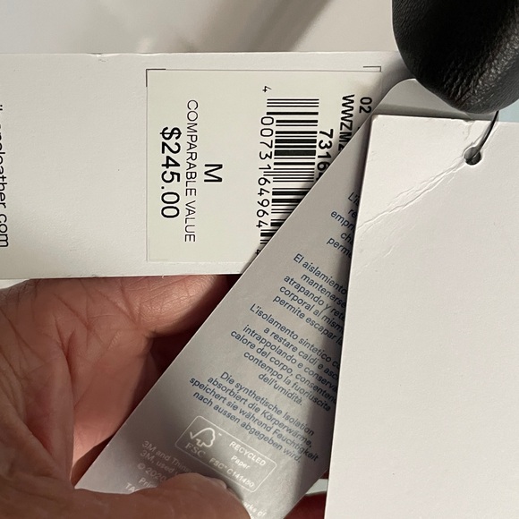 Wilson’s Lindsey thinsulate leather scuba jacket New with Tags - Picture 8 of 16